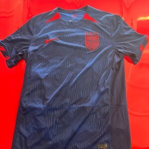 Nike USA Dri-FIT Soccer Jersey Blue and Red